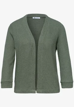 Jas met lange mouwen in gebreide look