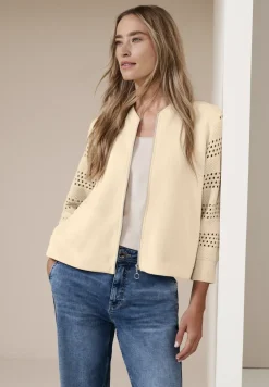 Jas met lange mouwen in Silk-Look