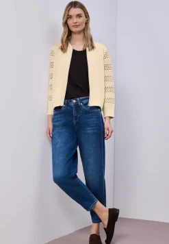 Jas met lange mouwen in Silk-Look