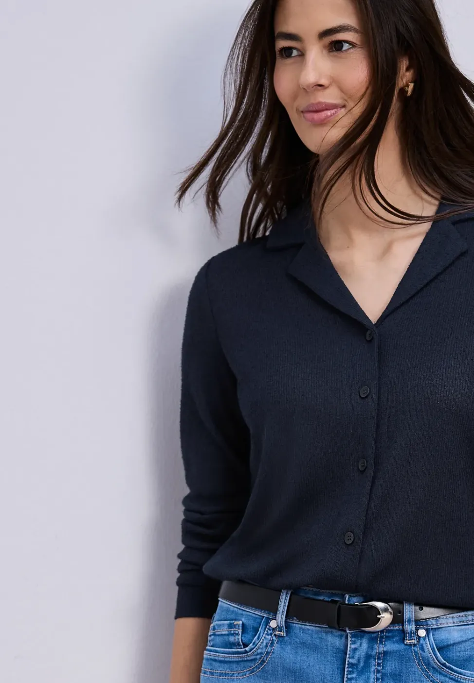 Jas in effen kleur