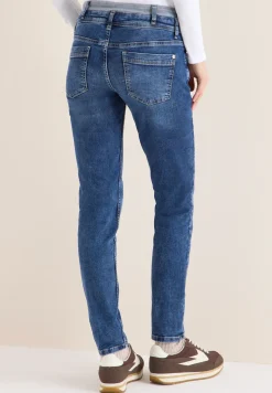 Jeans met dubbele tailleband