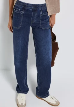 Jeans met elastische tailleband
