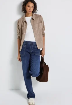 Jeans met elastische tailleband