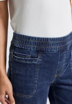 Jeans met elastische tailleband