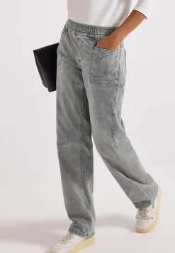 Jeans met elastische tailleband