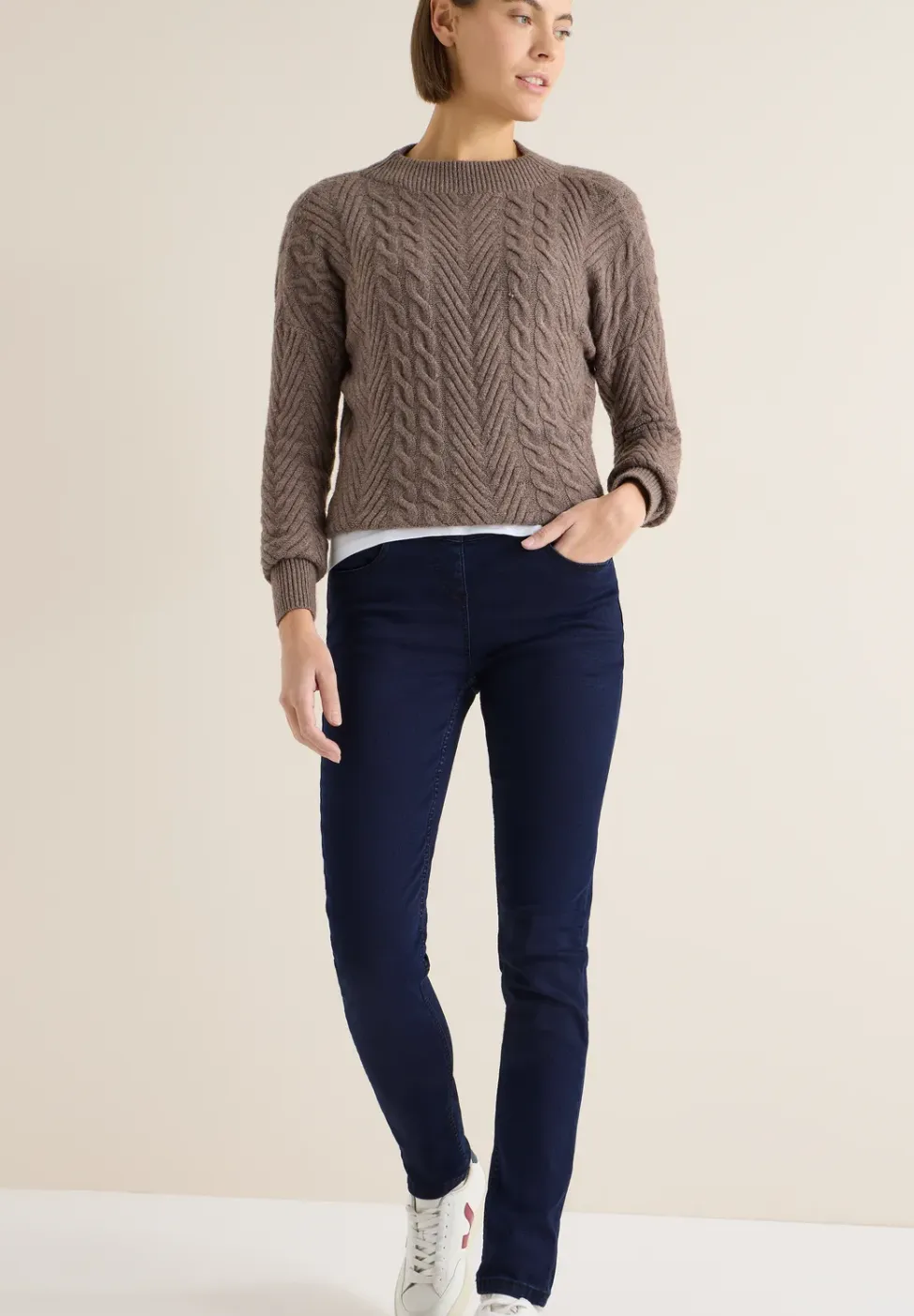 Jeans met elastische tailleband