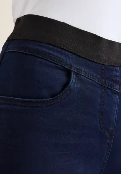 Jeans met elastische tailleband