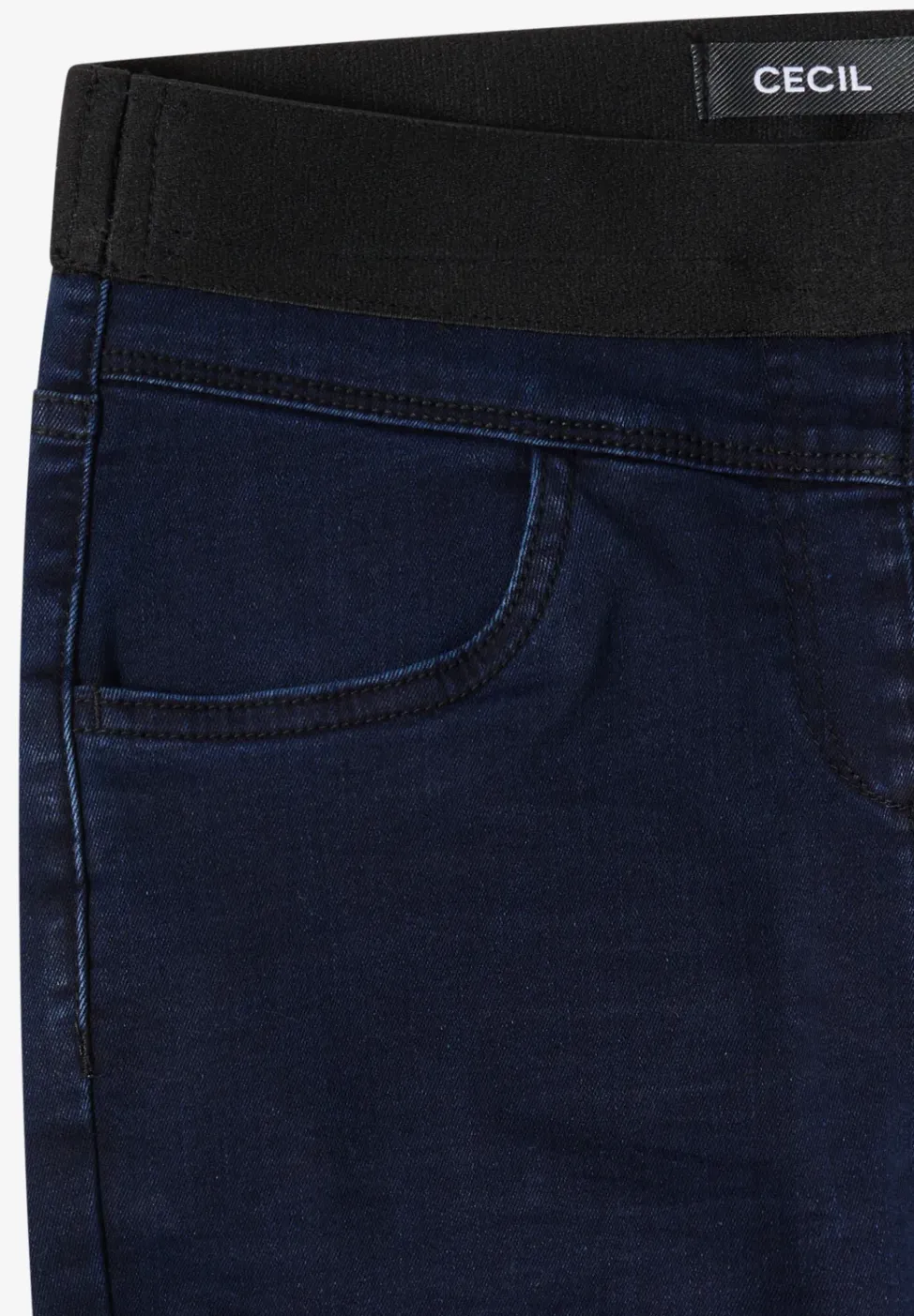 Jeans met elastische tailleband