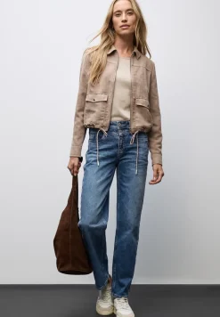 Jeans met gallonstrepen