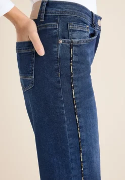 Jeans met gallonstrepen