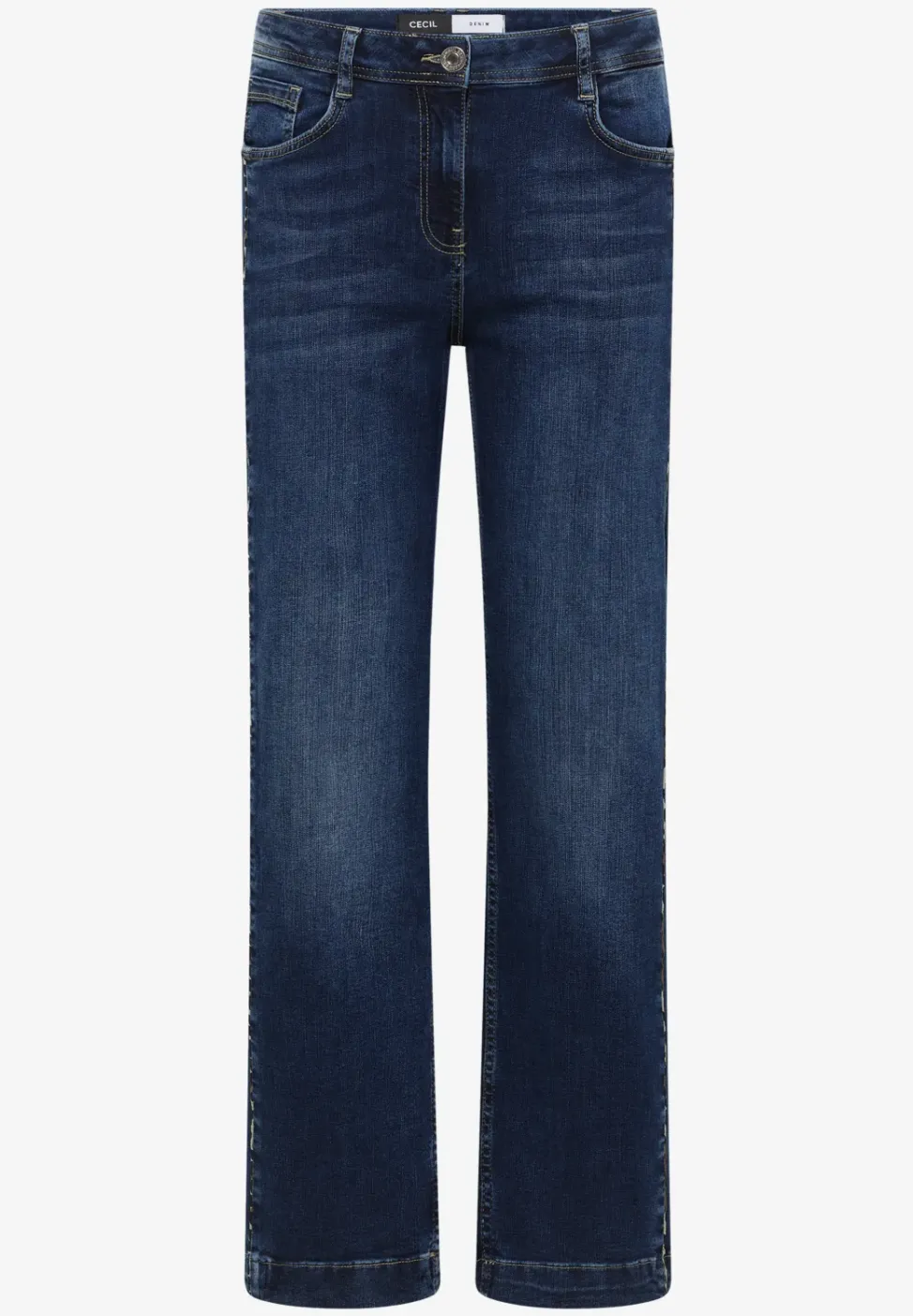 Jeans met gallonstrepen