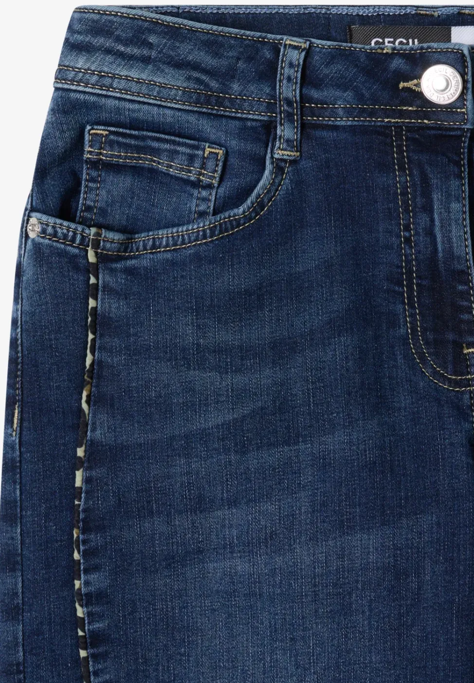 Jeans met gallonstrepen