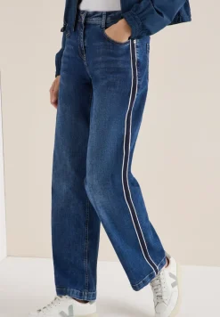 Jeans met gallonstrepen