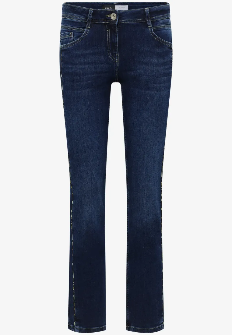 Jeans met gallonstrepen
