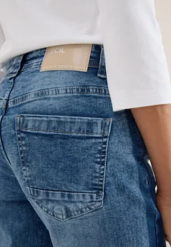 Jeans met gallonstrepen