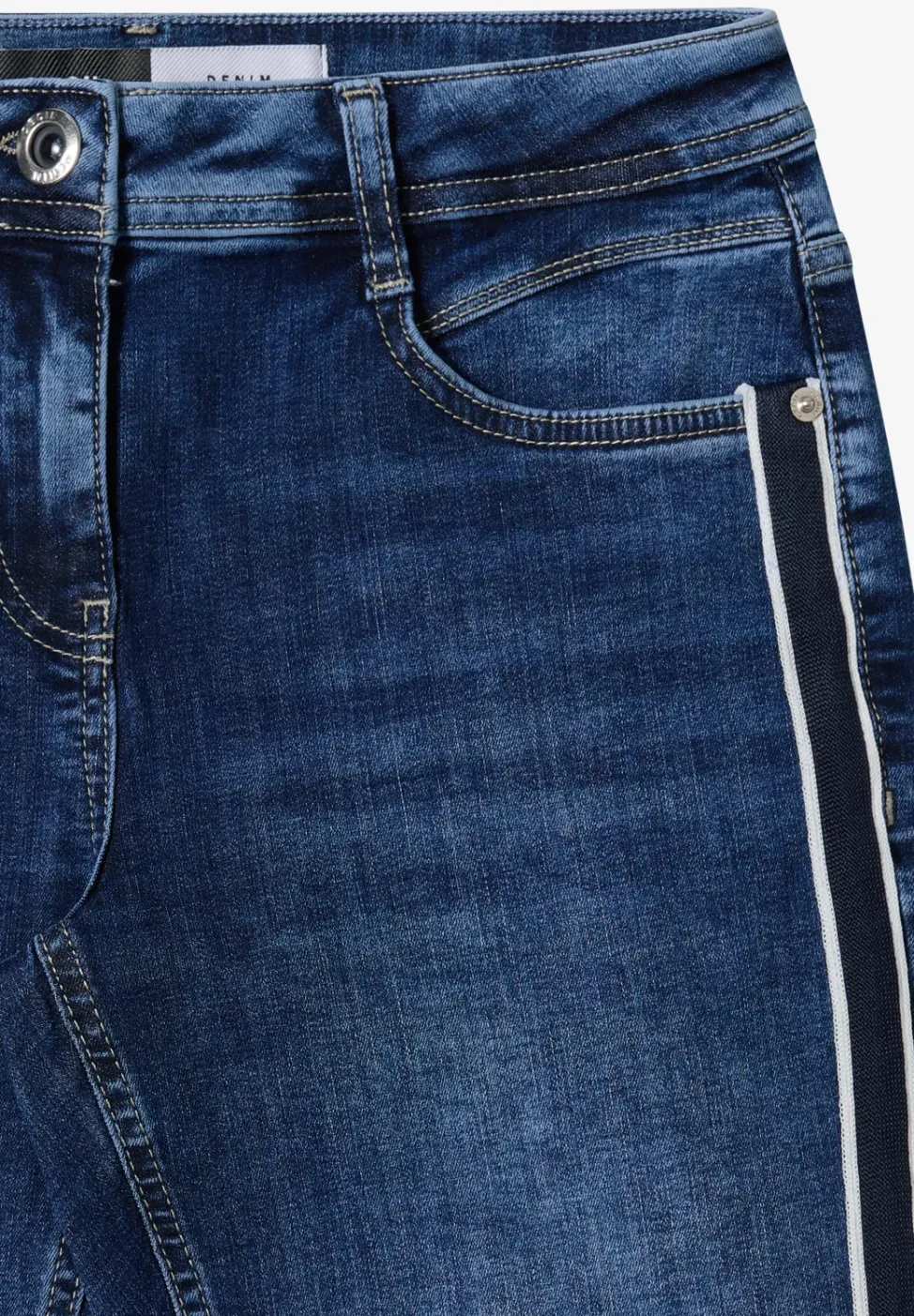 Jeans met gallonstrepen