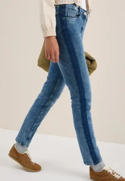 Jeans met galonstrepen