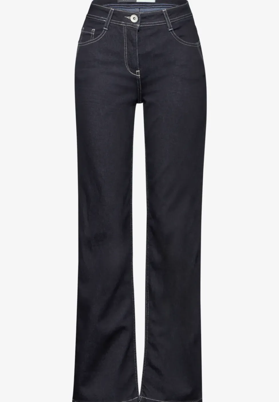 Jeans met gespoelde wassing