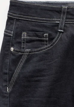 Jeans met gespoelde wassing