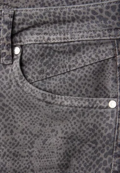 Jeans met slangenprint