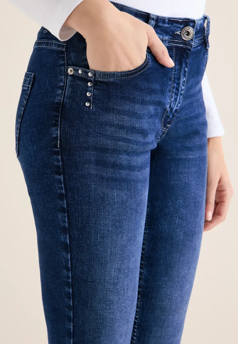 Jeans met slanke pijpen