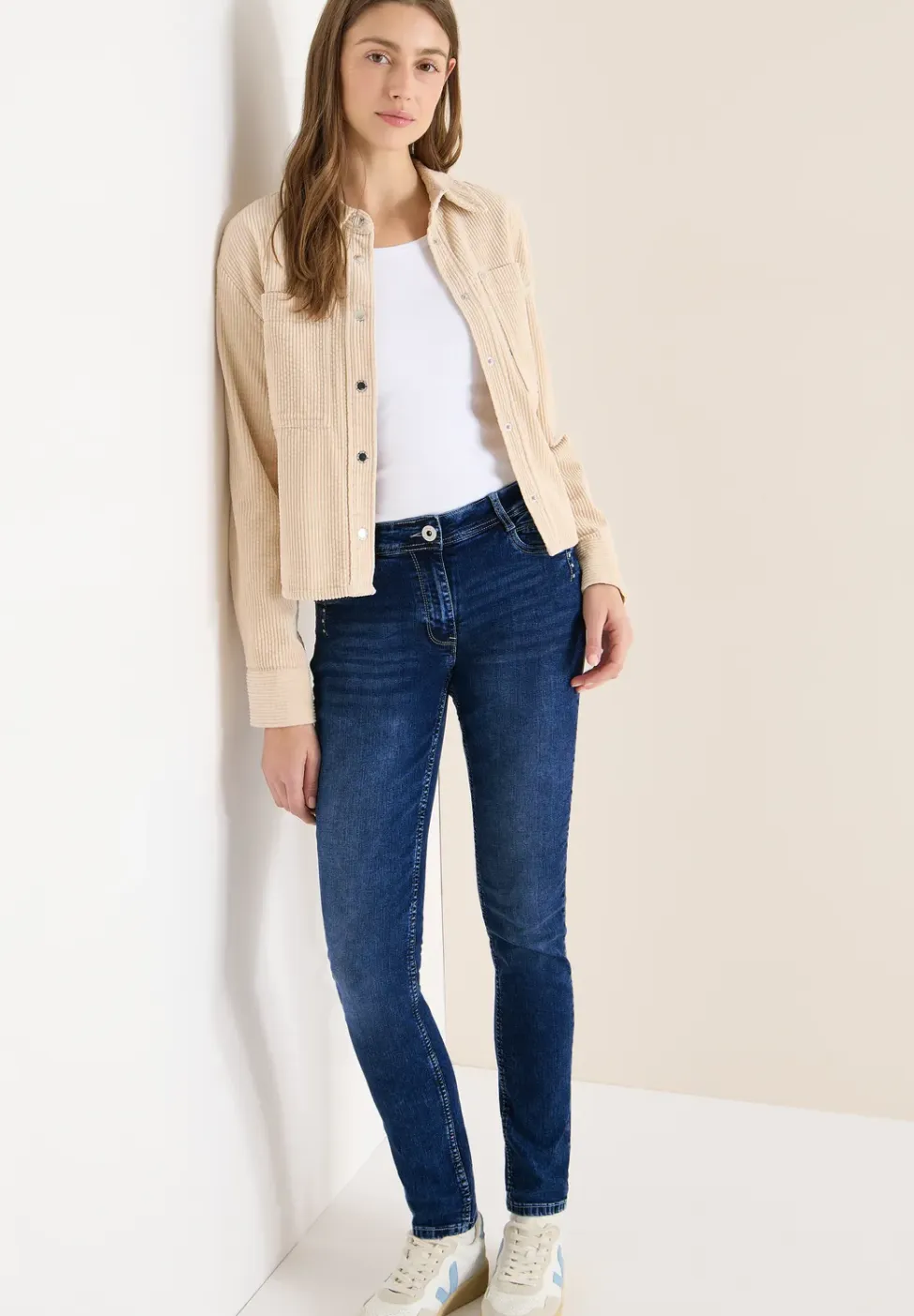 Jeans met slanke pijpen