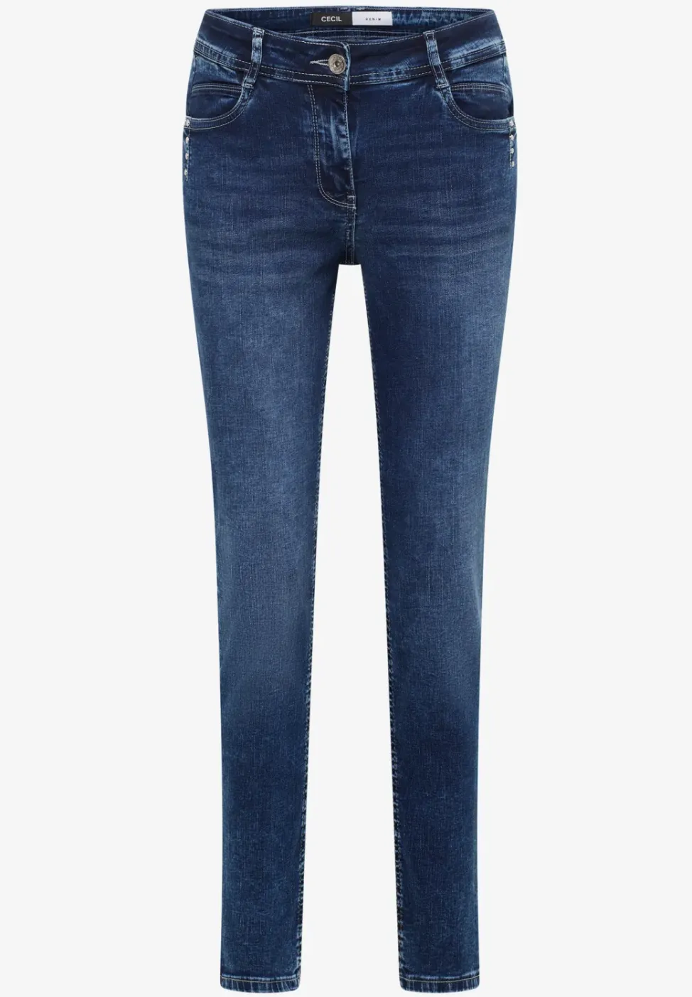 Jeans met slanke pijpen