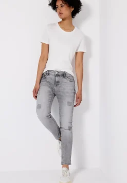 Jeans met verwoeste look