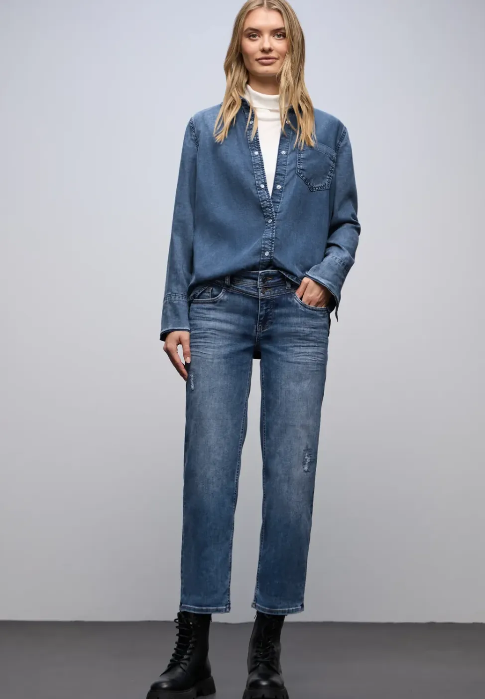 Jeans met verwoeste look