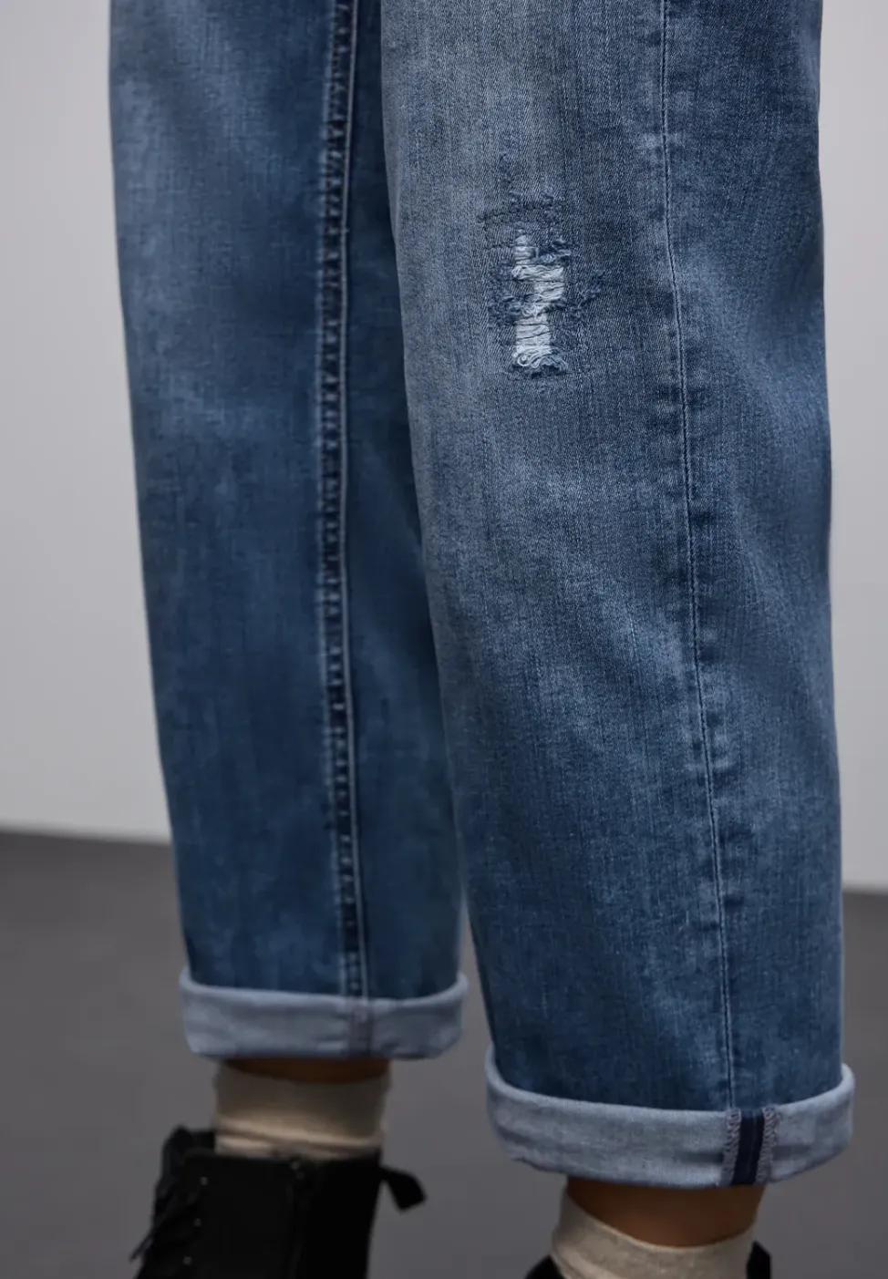 Jeans met verwoeste look