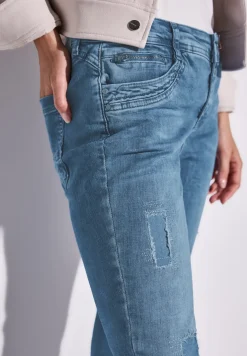 Jeans met verwoeste look