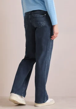 Jeans met wijde pijpen en borduursel