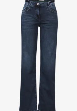 Jeans met wijde pijpen en borduursel