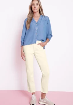 Jeans met zoom met franjes