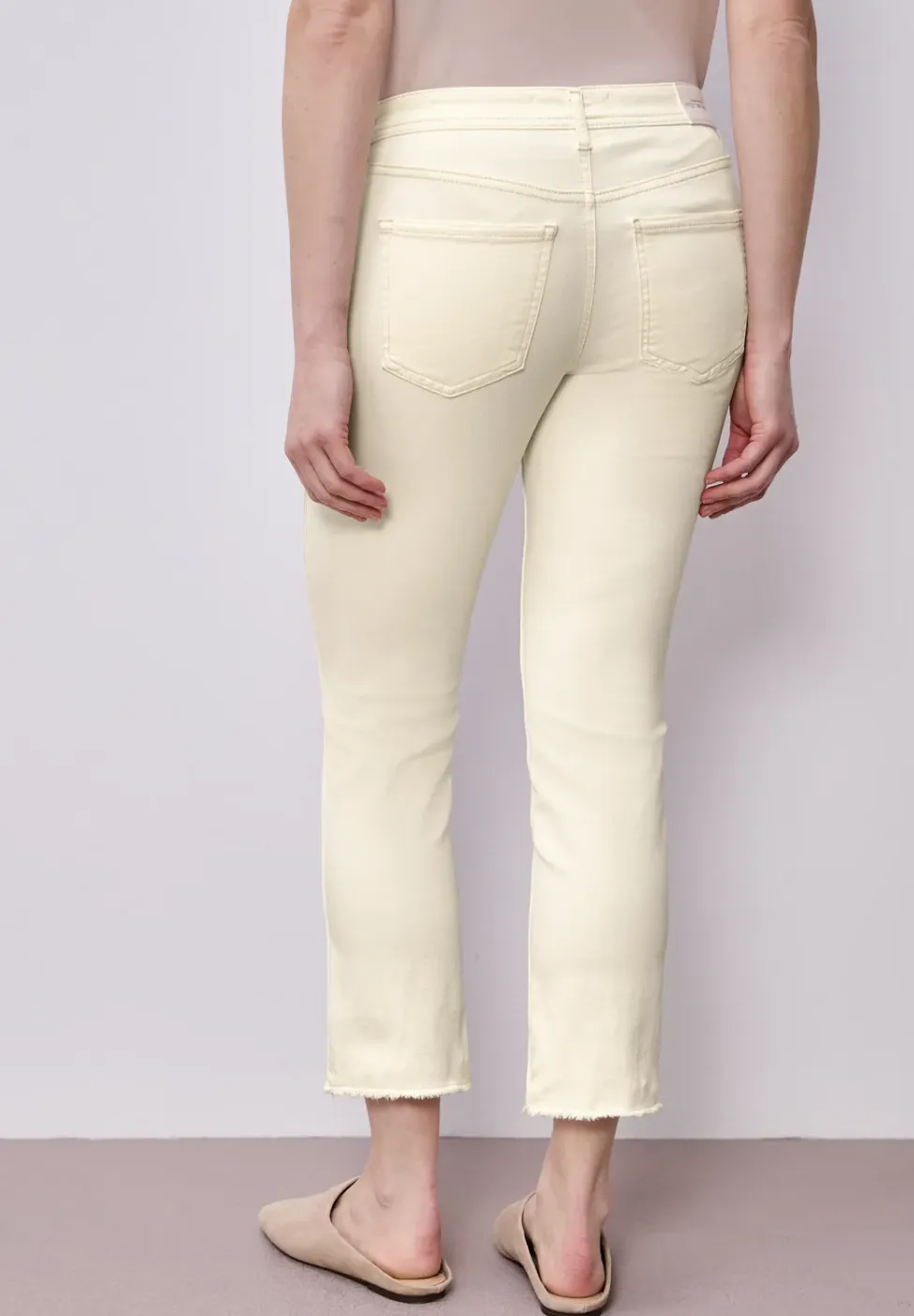 Jeans met zoom met franjes