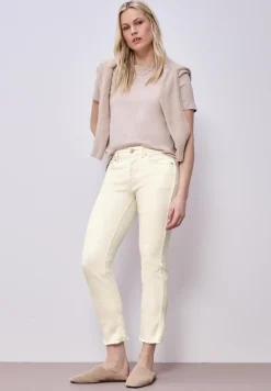 Jeans met zoom met franjes
