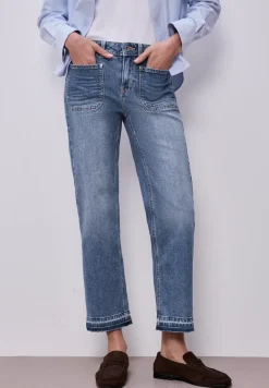 Jeans met zoomdetail