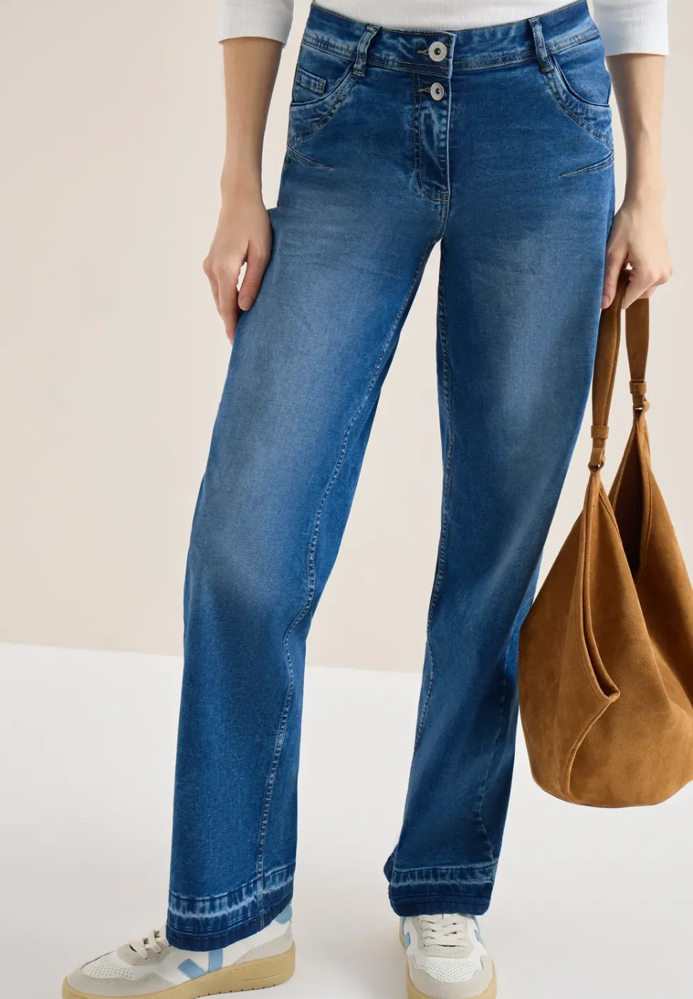 Jeans met zoomdetail
