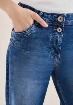 Jeans met zoomdetail