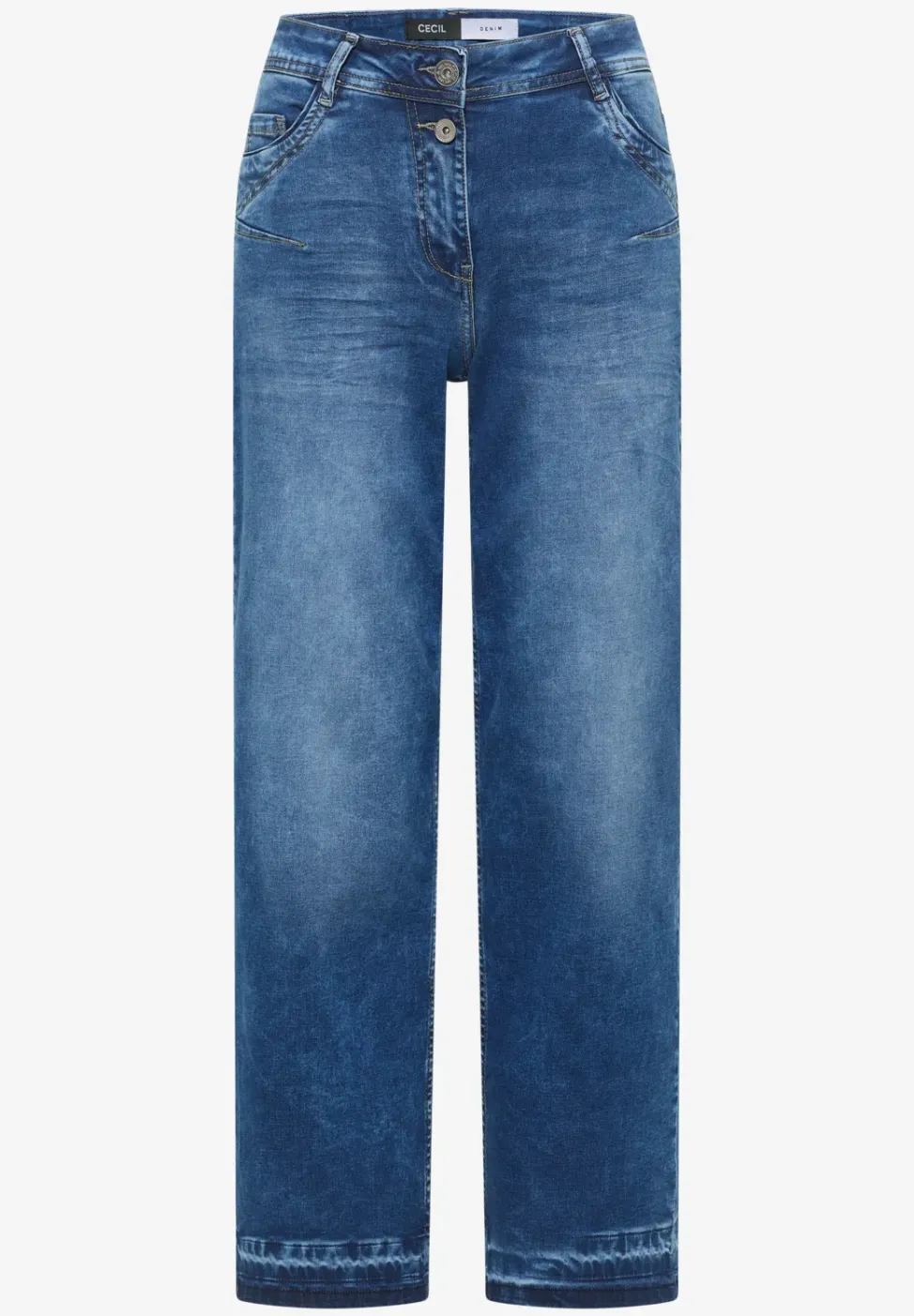 Jeans met zoomdetail