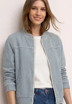 Jeans blouson met ritssluiting