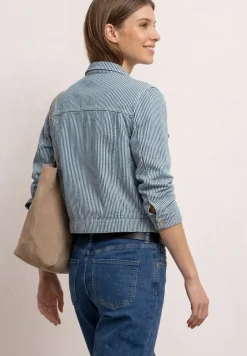 Jeans blouson met ritssluiting