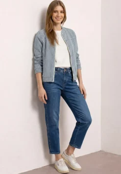 Jeans blouson met ritssluiting