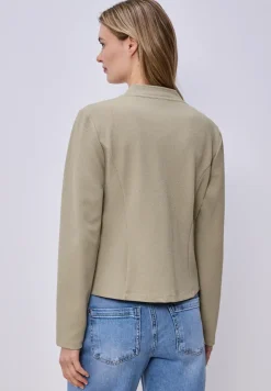 Jersey blazer met structuur