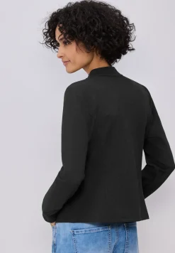 Jersey blazer met structuur