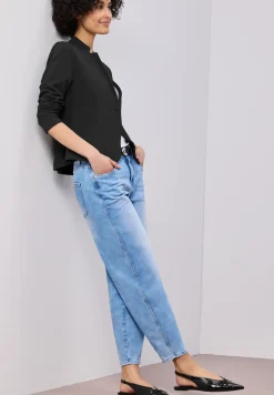 Jersey blazer met structuur