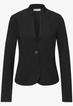 Jersey blazer met structuur