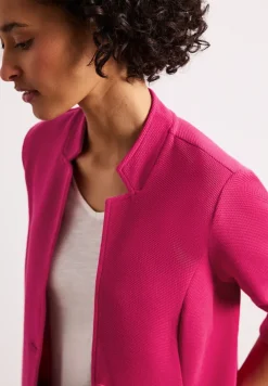Jersey blazer met structuur