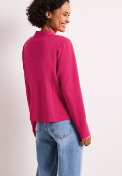 Jersey blazer met structuur