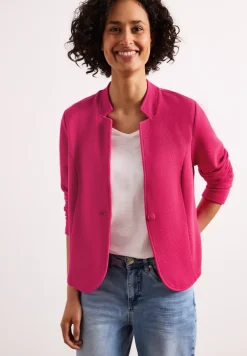 Jersey blazer met structuur